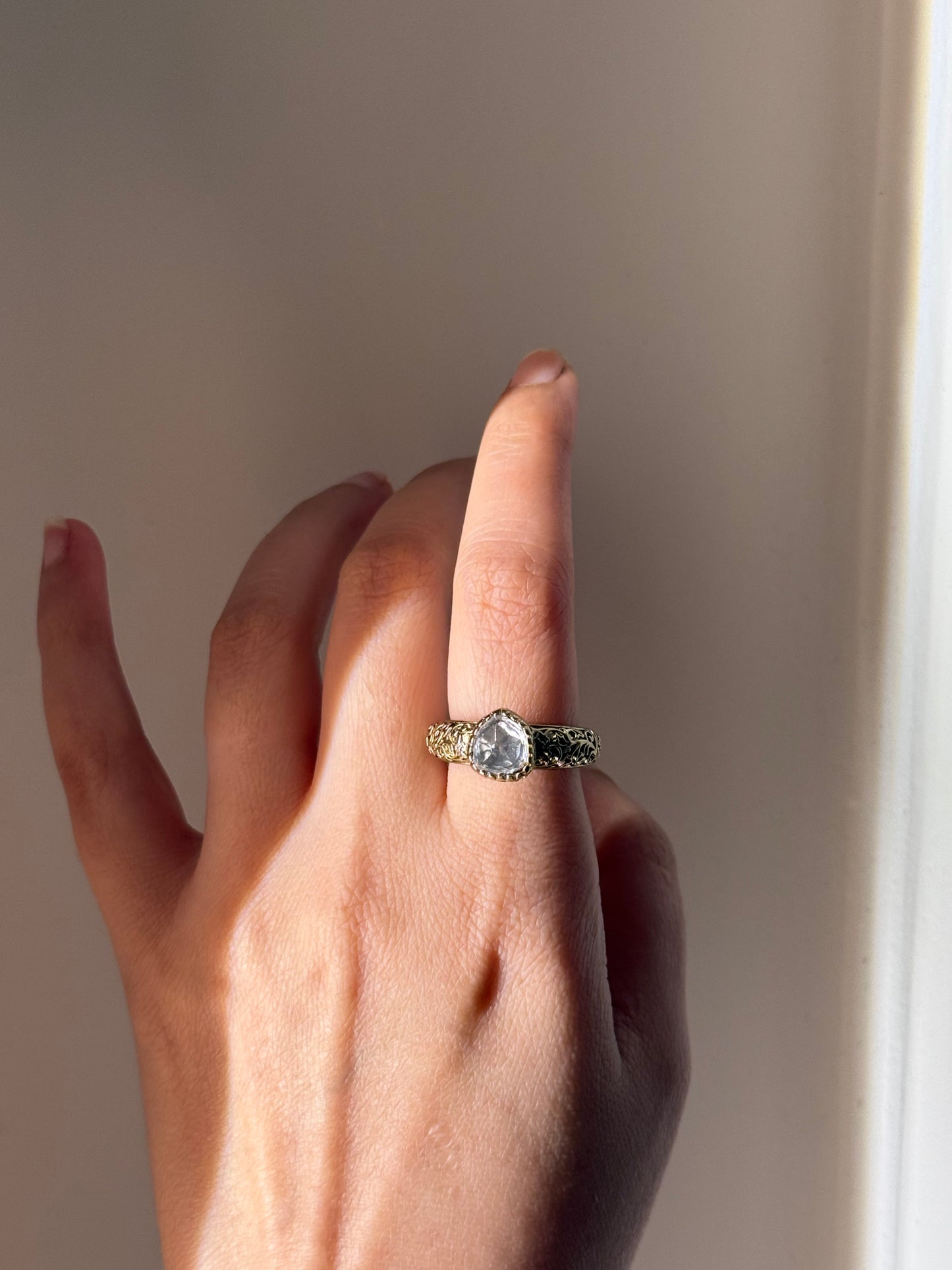 Mani Moissanite Ring