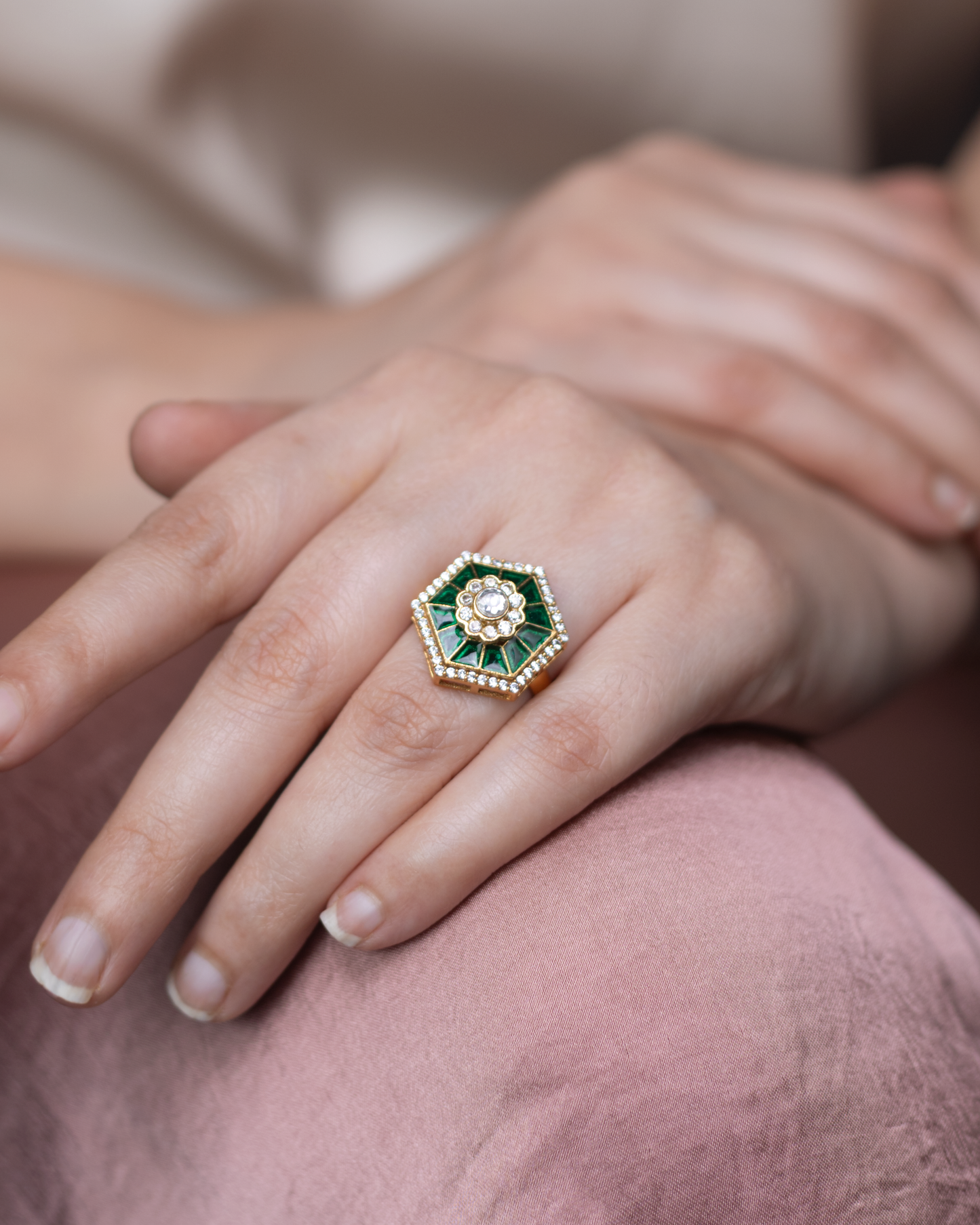 Suvarna Harit Adjustable Ring