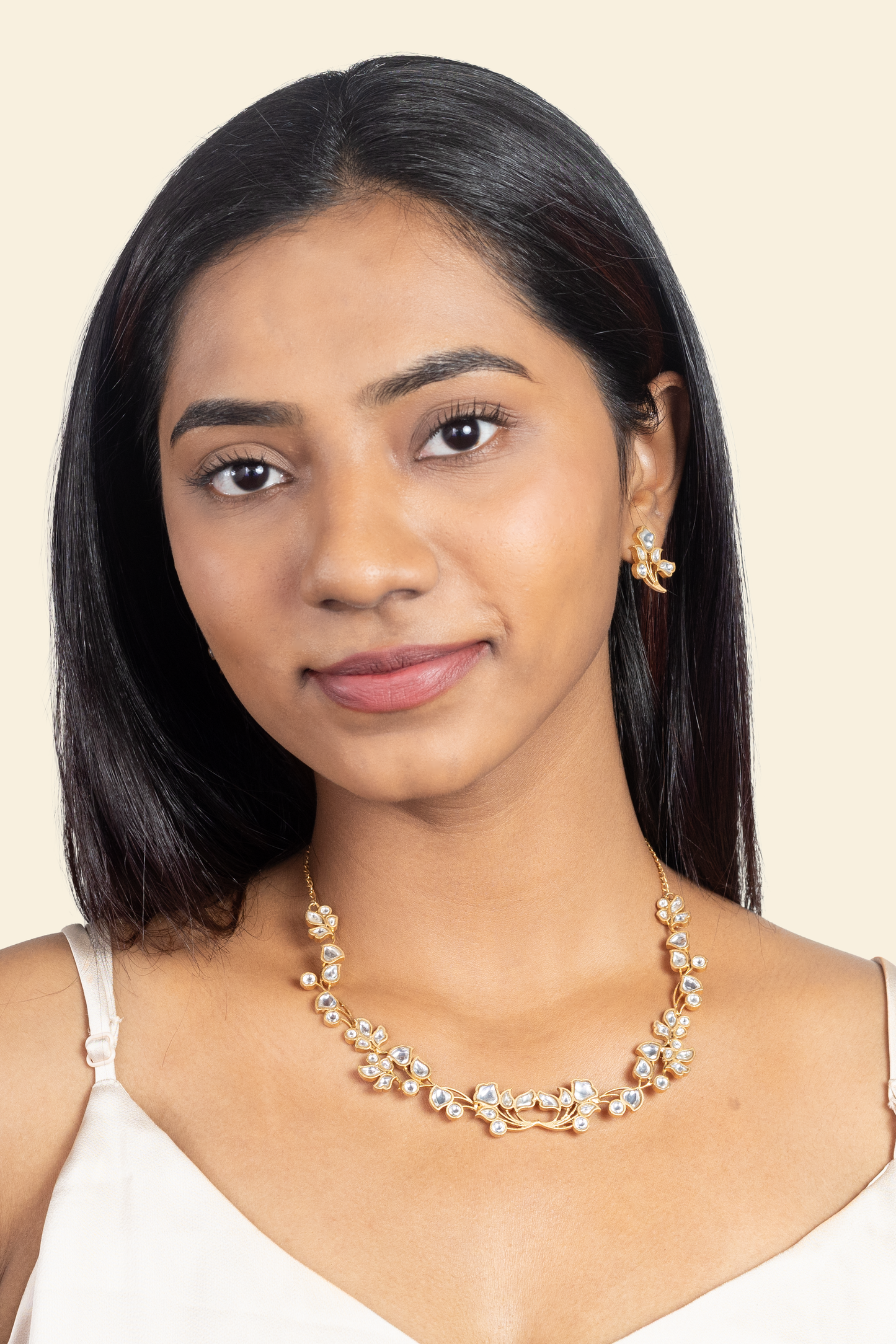Kamal Pachi Kundan Necklace