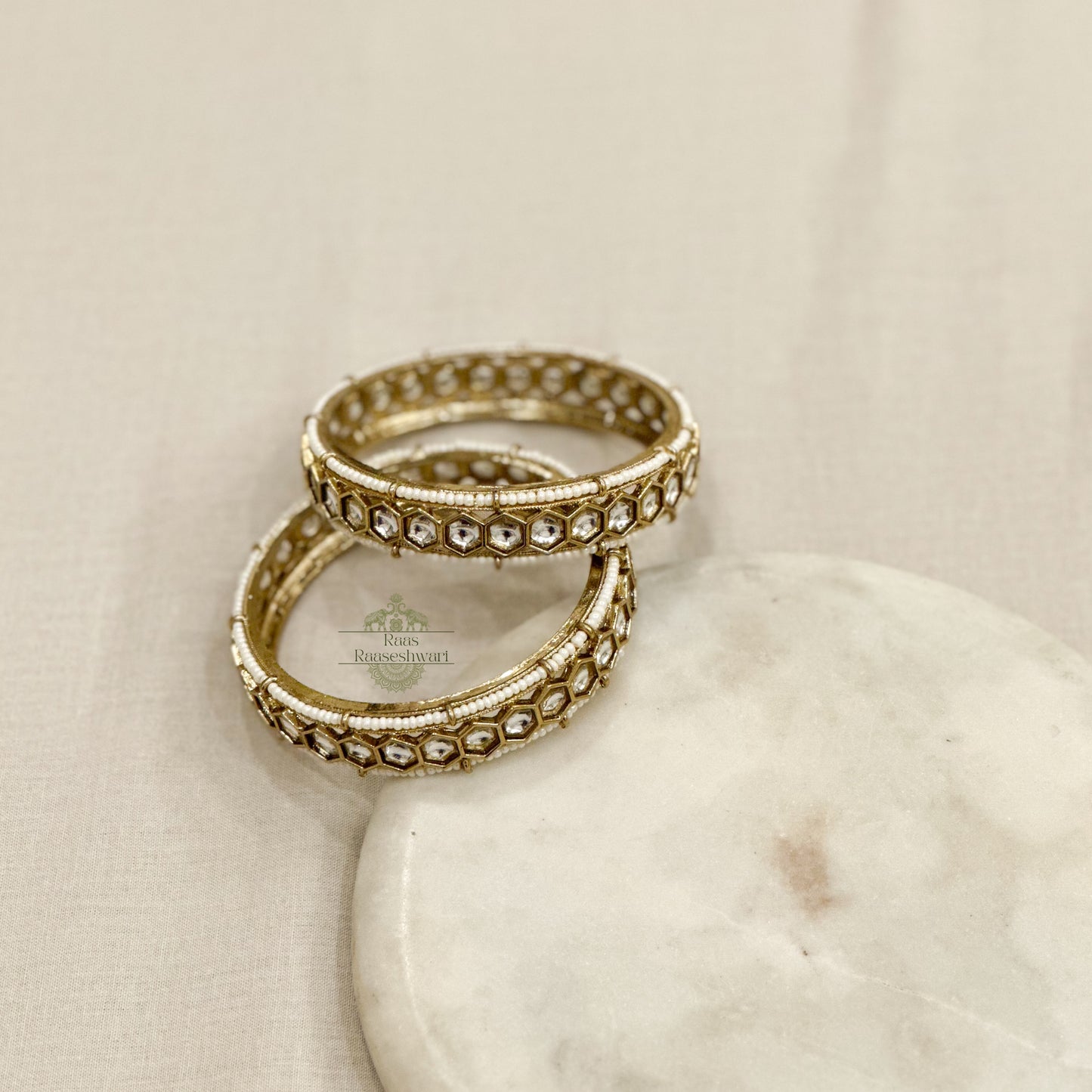 Rajsi kundan bangle