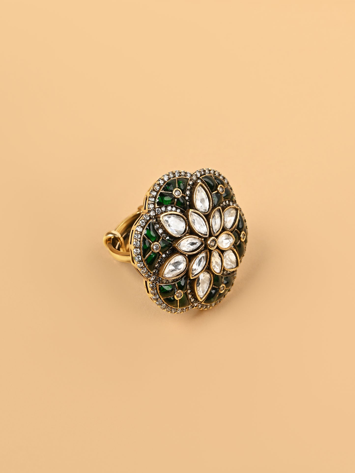 Siyara Kundan Ring