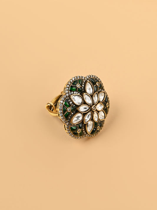 Siyara Kundan Ring