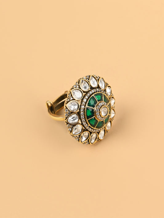 Amrapali Kundan Ring