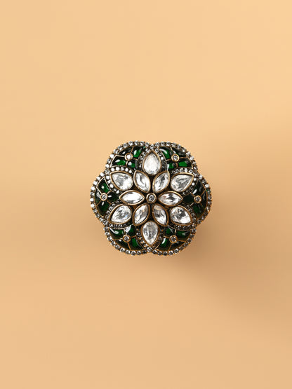 Siyara Kundan Ring