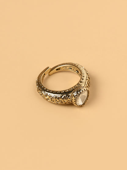 Mani Moissanite Ring