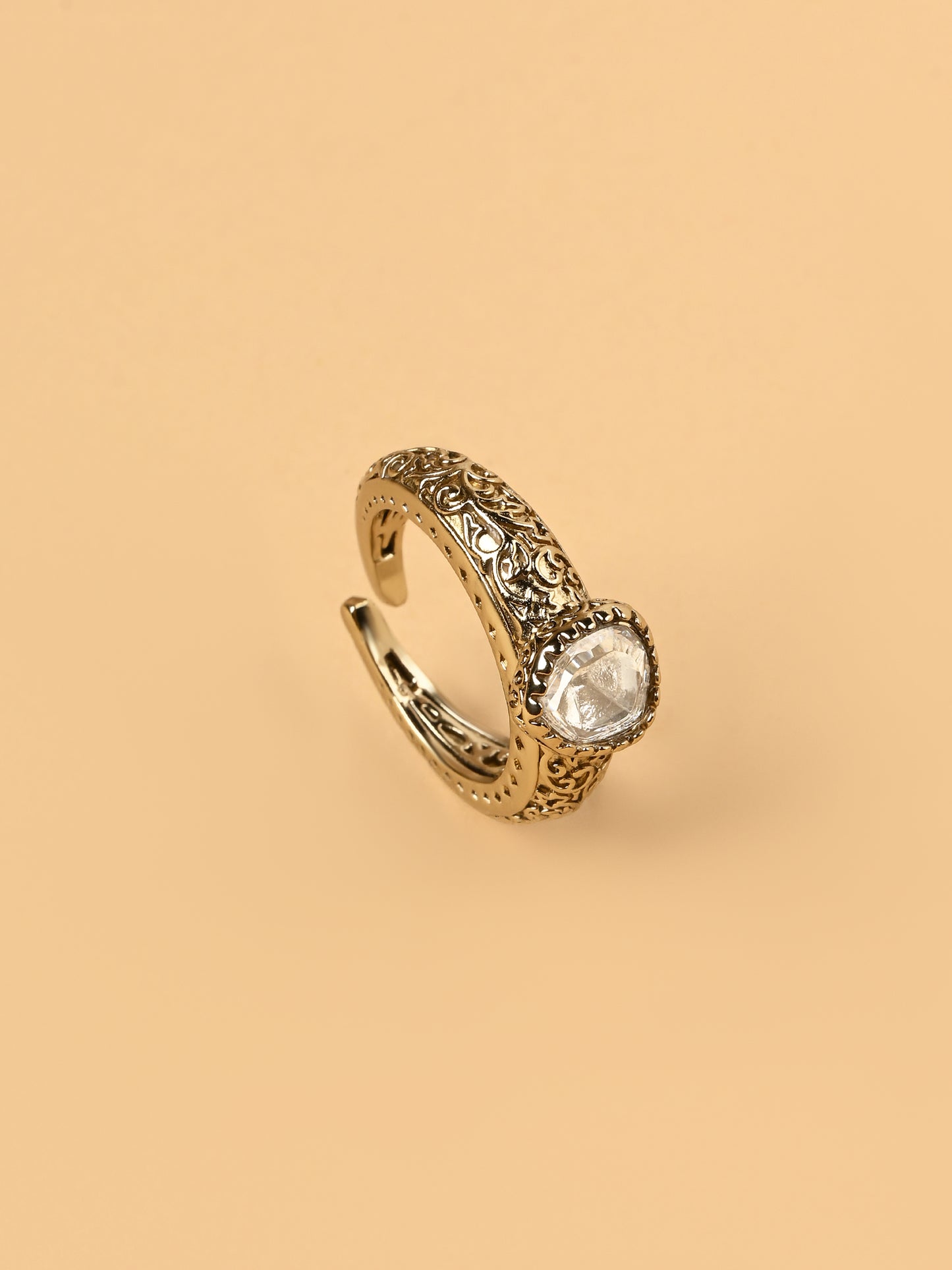Mani Moissanite Ring