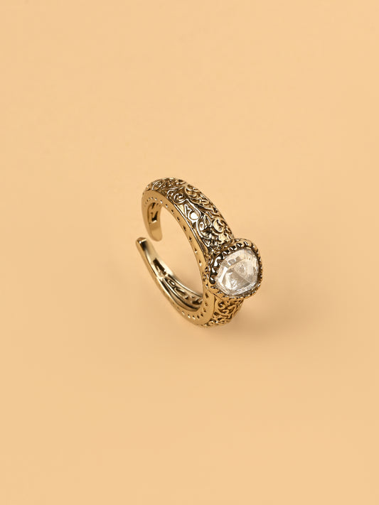 Mani Moissanite Ring