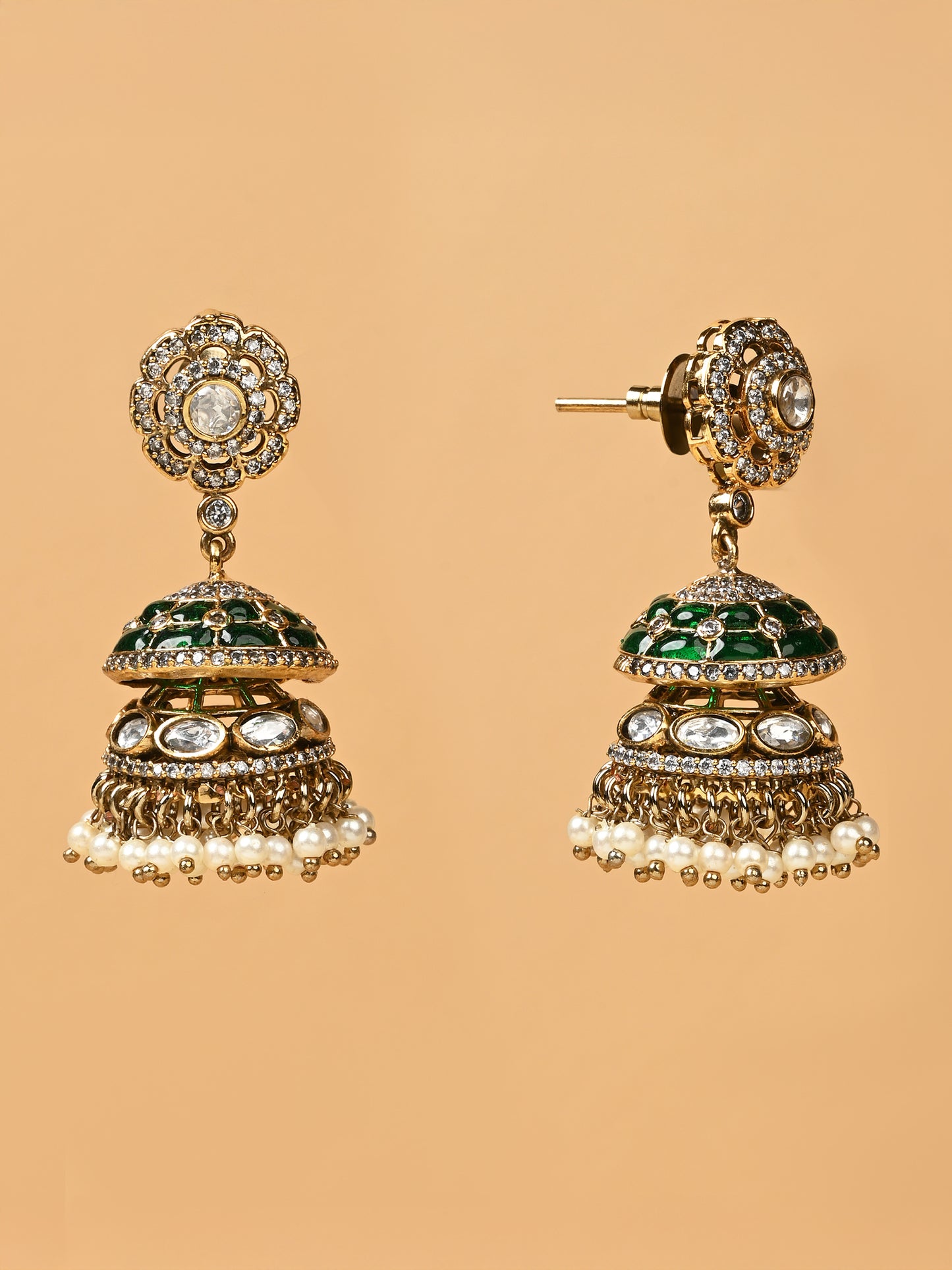 Khanak Kundan Jhumkas