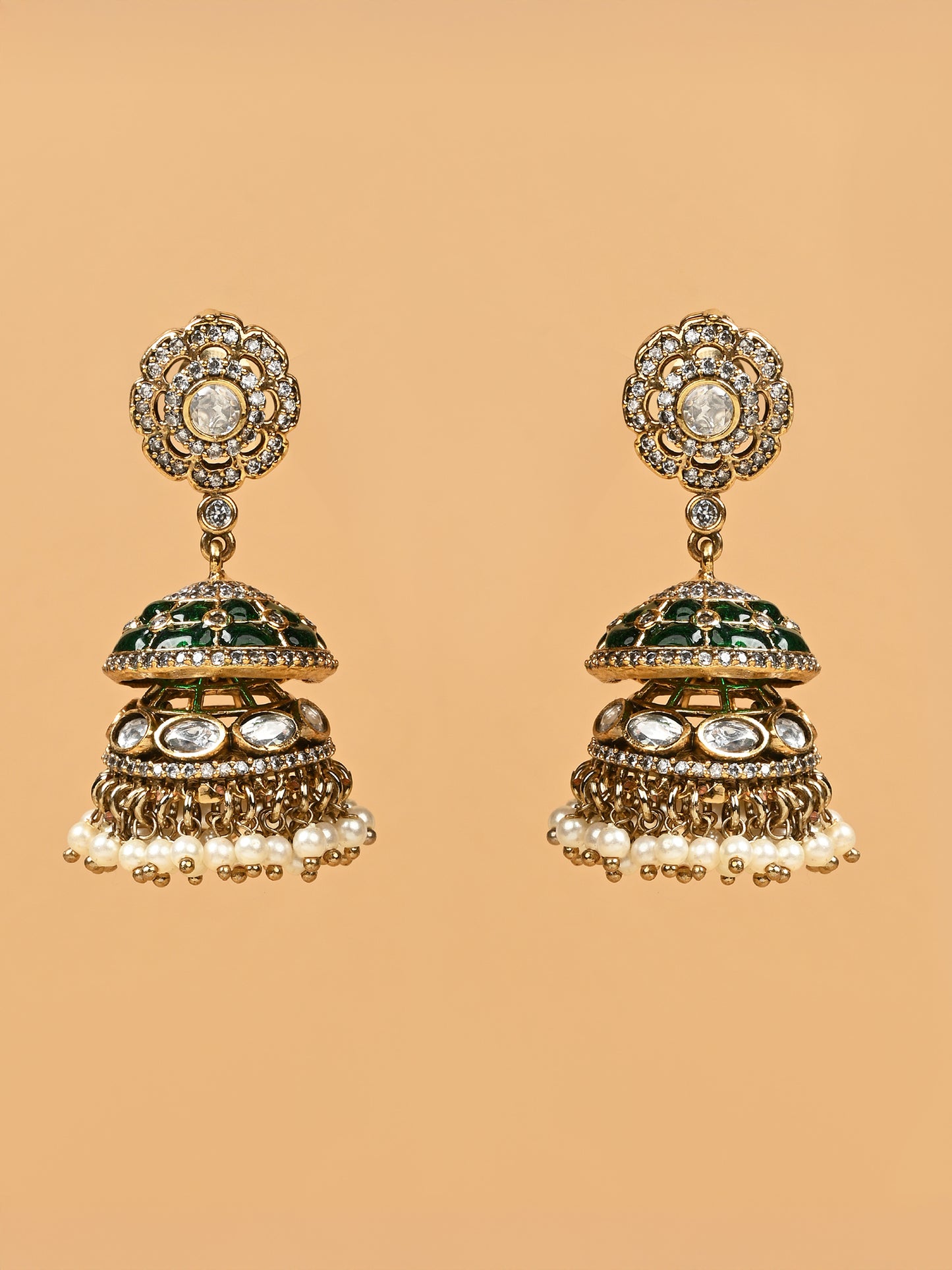 Khanak Kundan Jhumkas