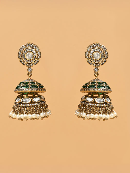 Khanak Kundan Jhumkas