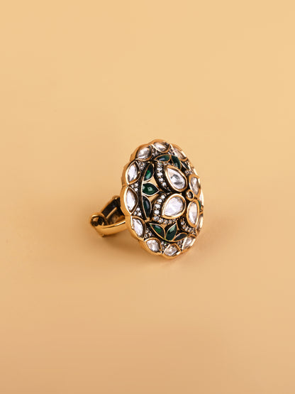 Viraasat Kundan Ring