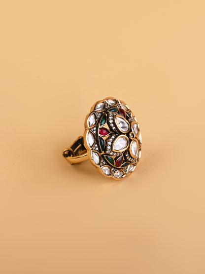 Viraasat Kundan Ring