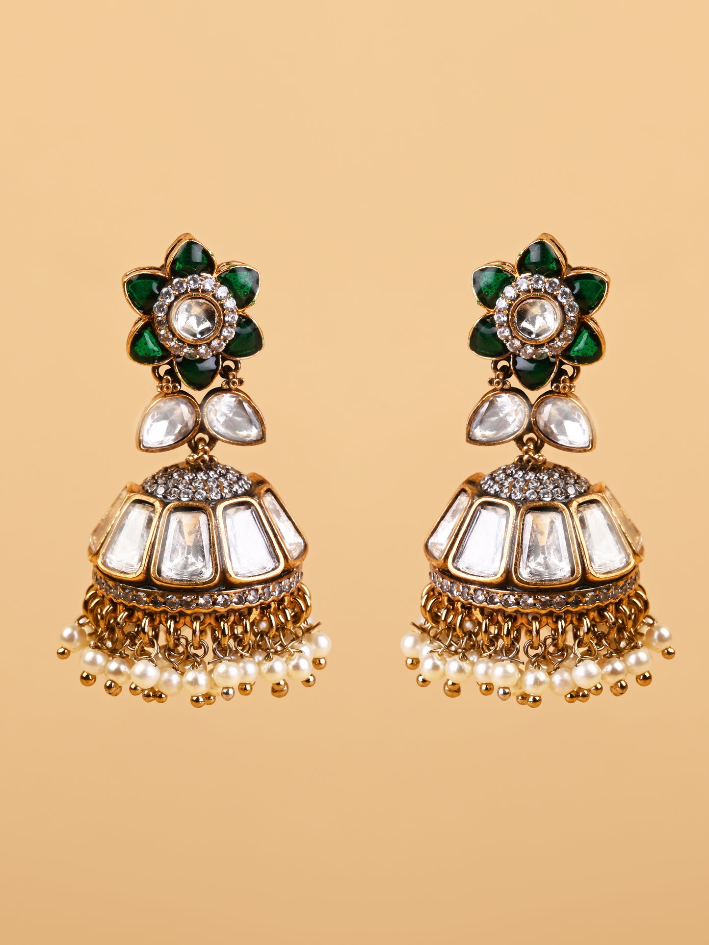 Anika Kundan Jhumkas