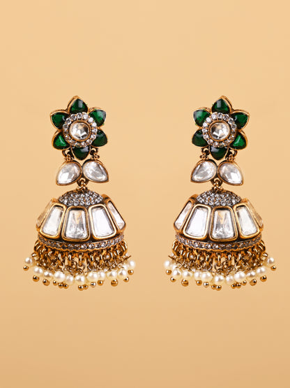 Anika Kundan Jhumkas