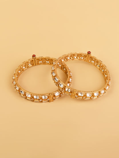 Rani Saa Kundan Moissanite Bangle