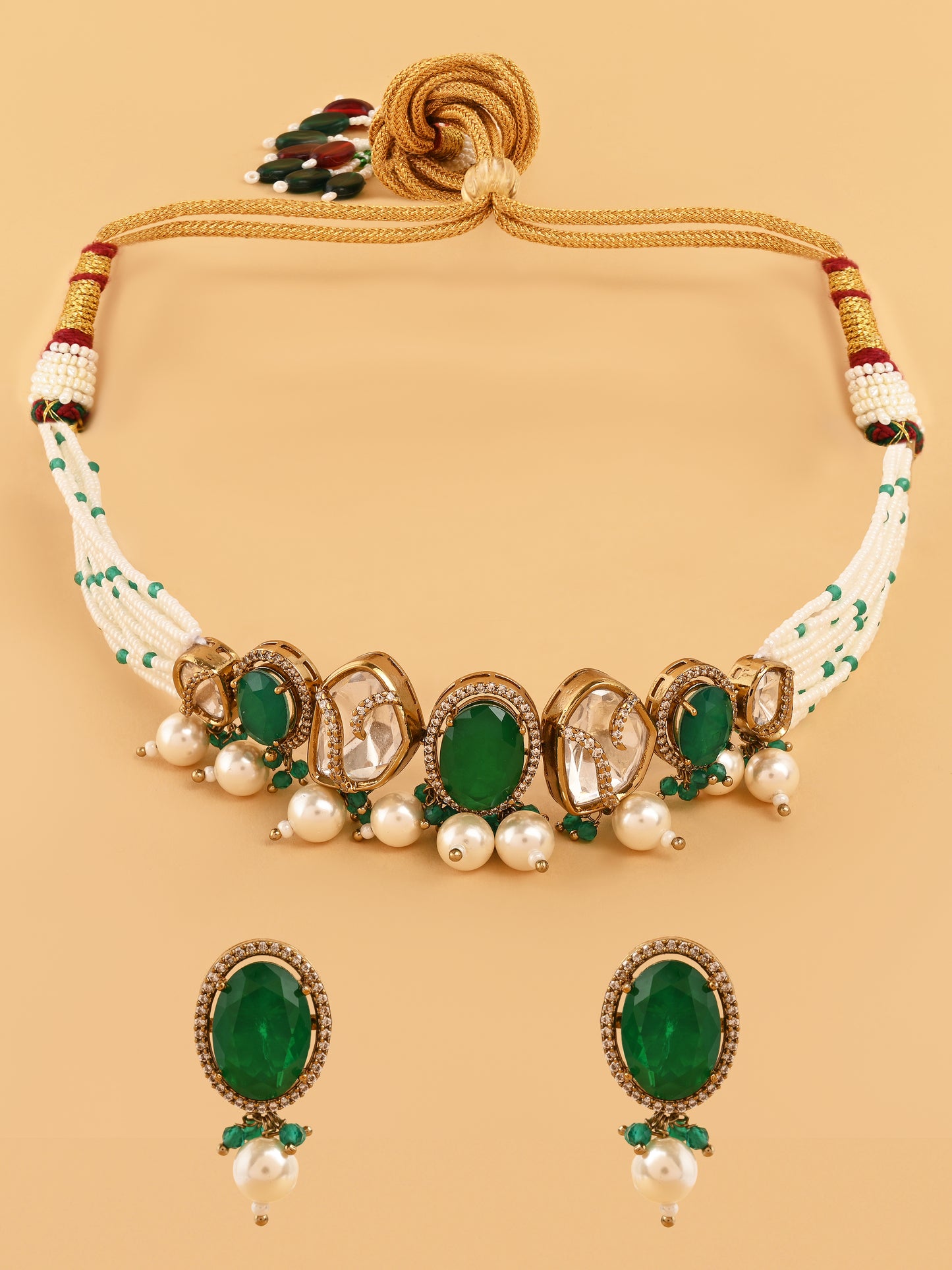 Emerald Noor Necklace Set