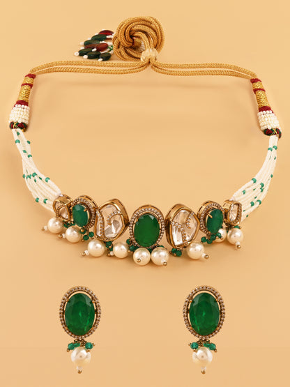 Emerald Noor Necklace Set