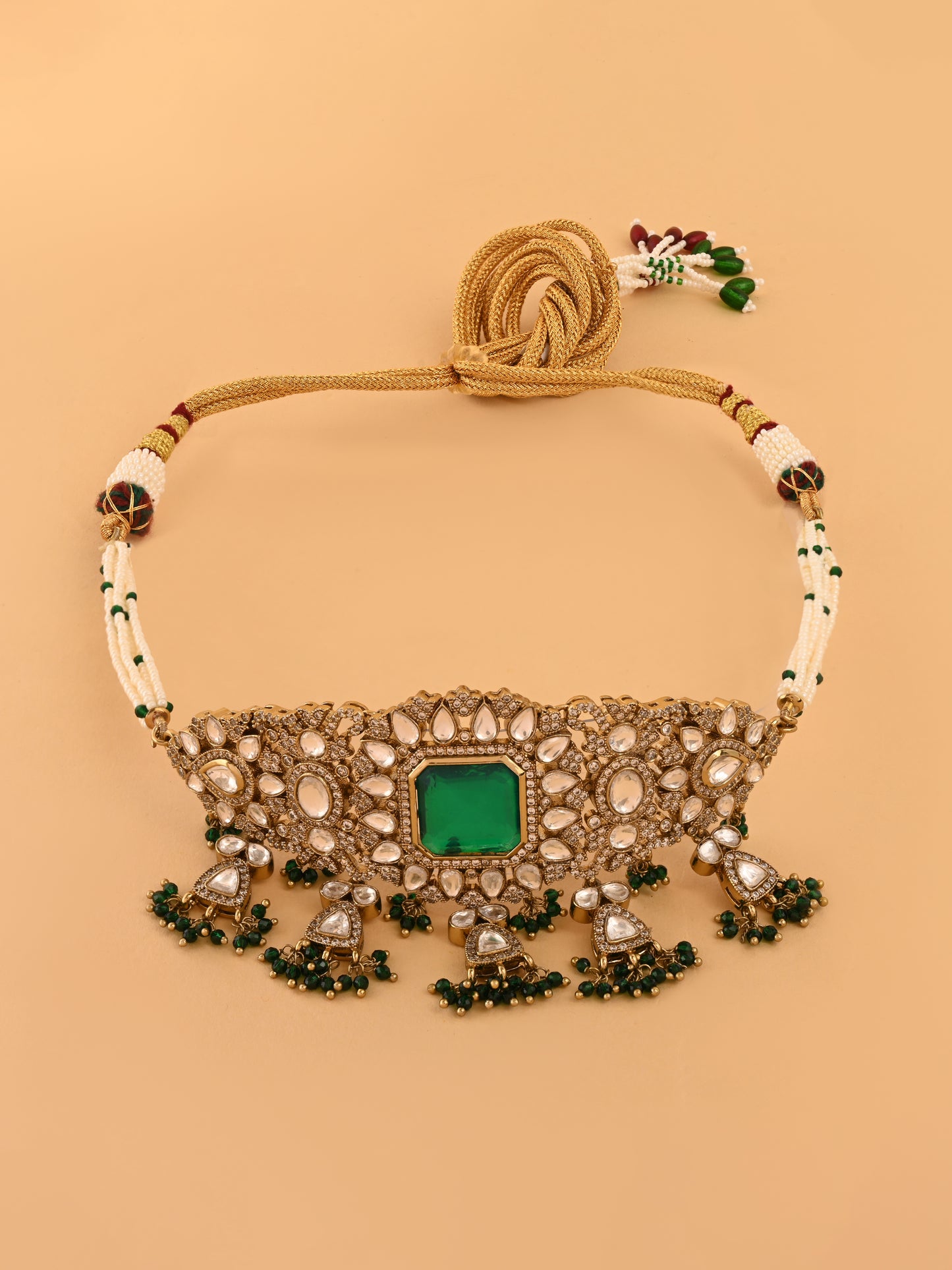 Emerald Maharani Choker Set