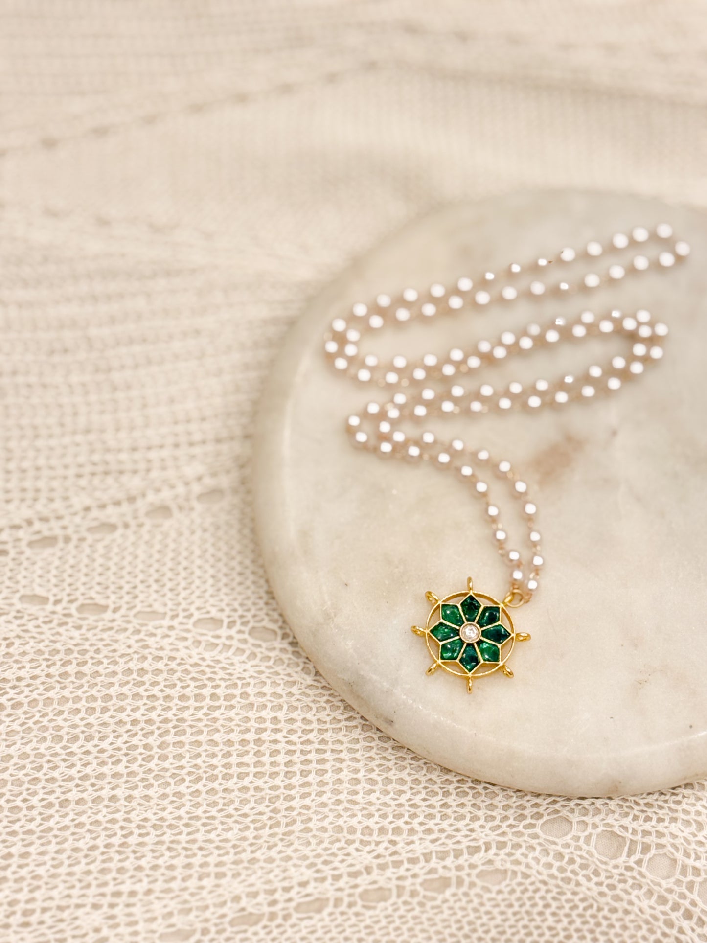 Vriksha Kundan Pendant