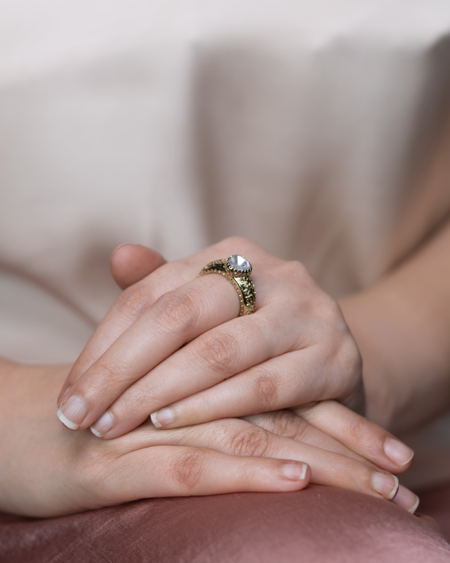 Mani Moissanite Ring