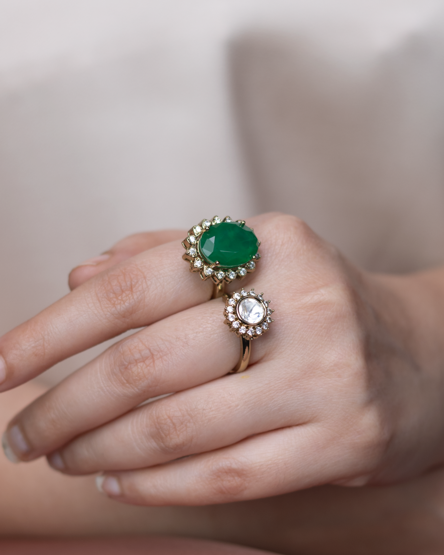 Emerald Moonlight Ring (Pre Order)