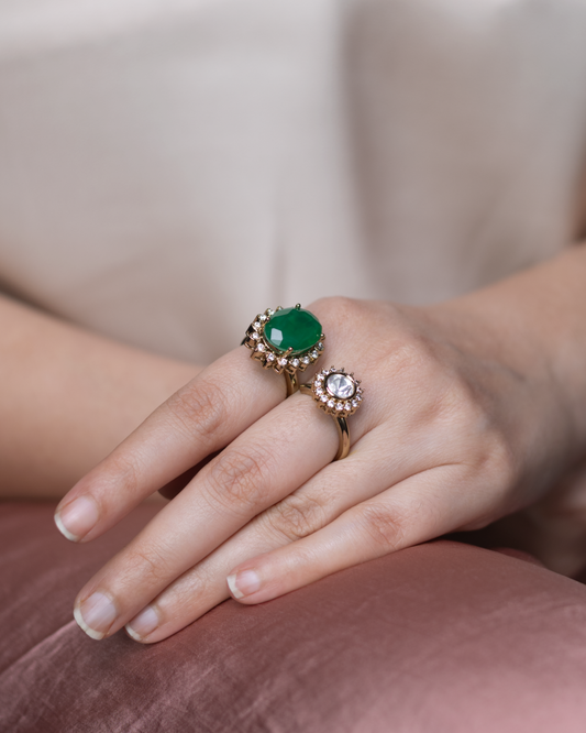 Emerald Moonlight Ring (Pre Order)