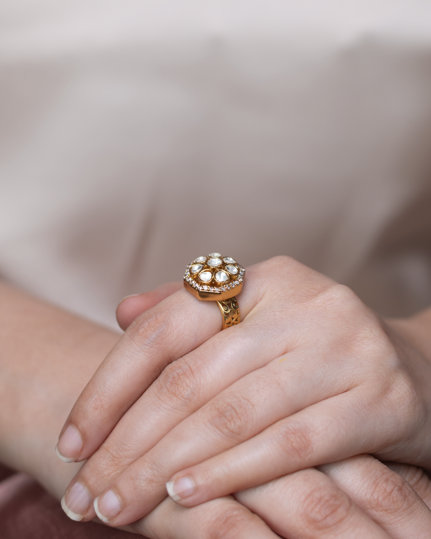 Rajratna Padma Adjustable Ring