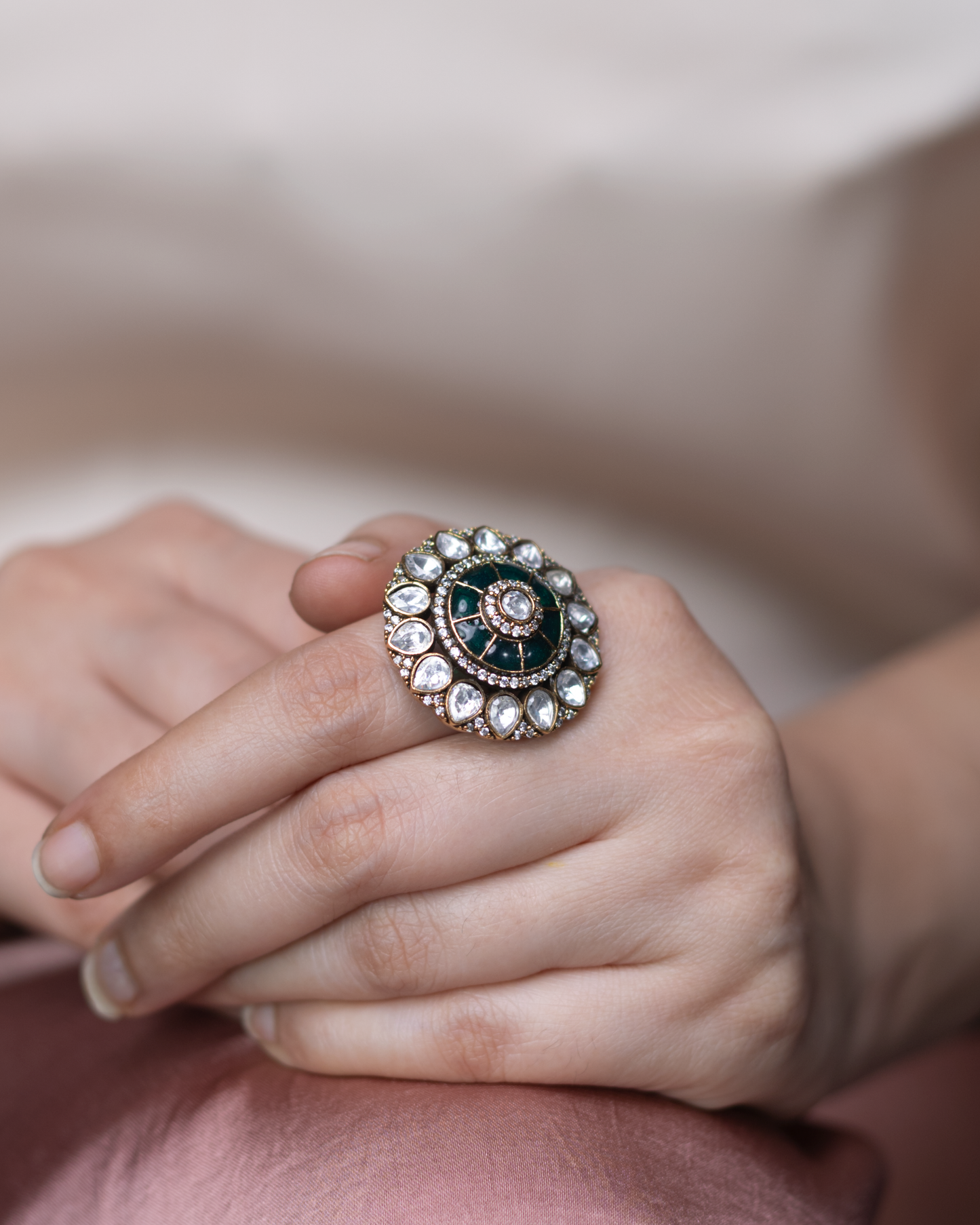 Amrapali Kundan Ring