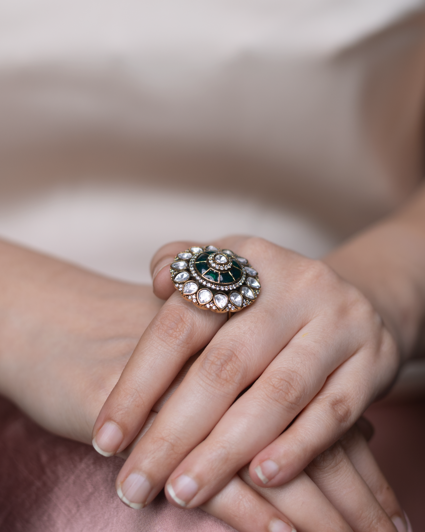 Amrapali Kundan Ring