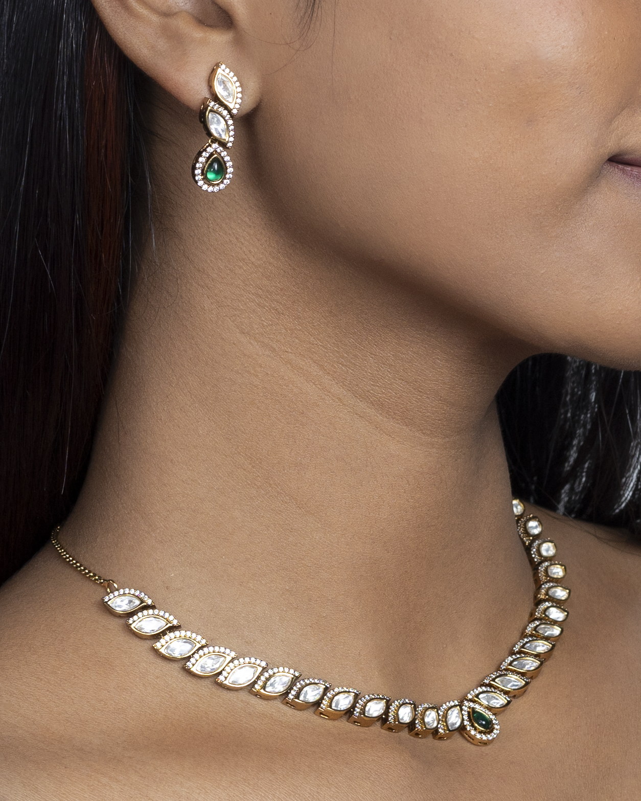 Patra Haar Kundan Necklace